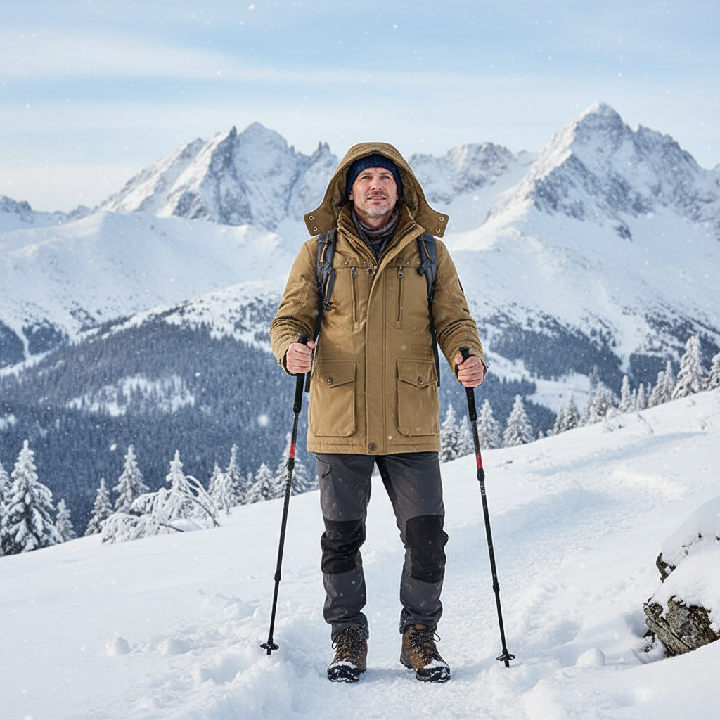 Vattentät Strukturerad Utility Vinterjacka