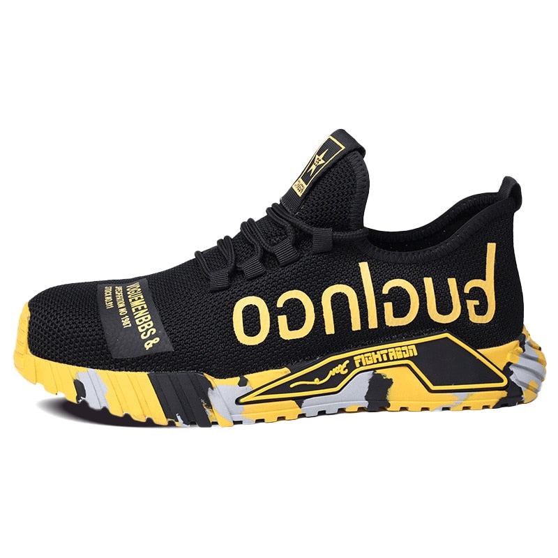 Herrsäkerhetsskor med ståltå