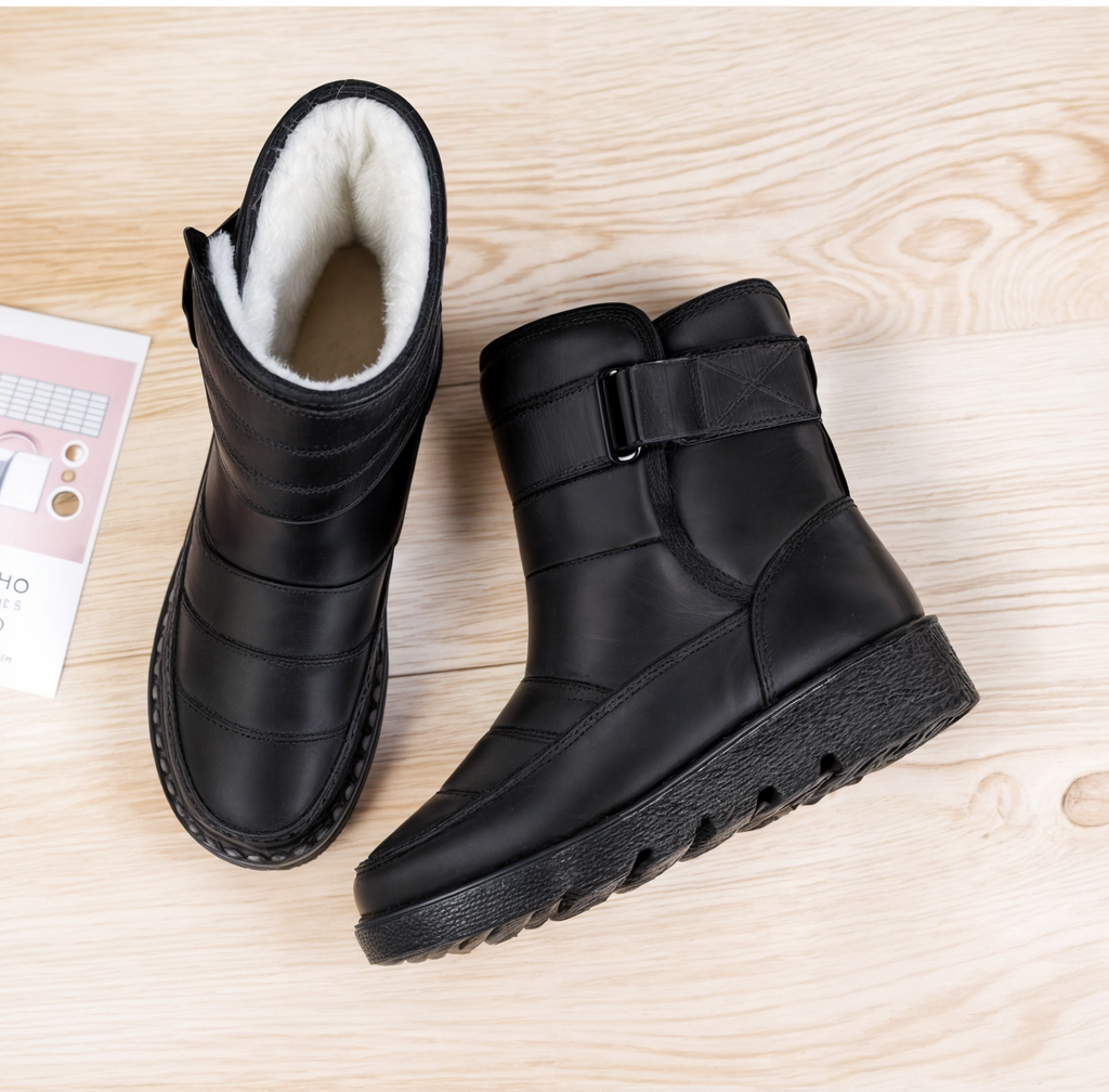 Damskor för snö | Plush-fodrad ankelpassform