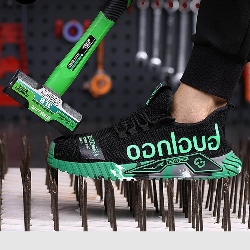 Herrsäkerhetsskor med ståltå