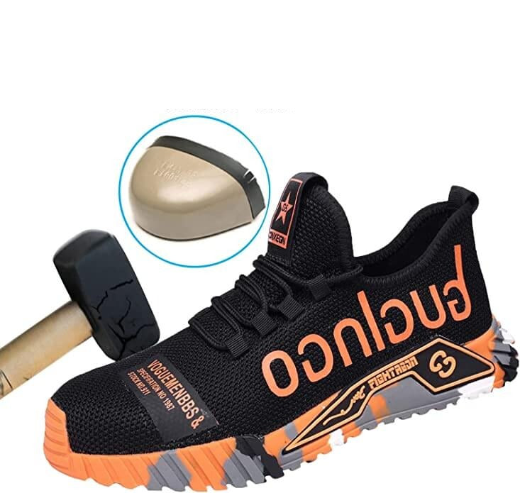 Herrsäkerhetsskor med ståltå