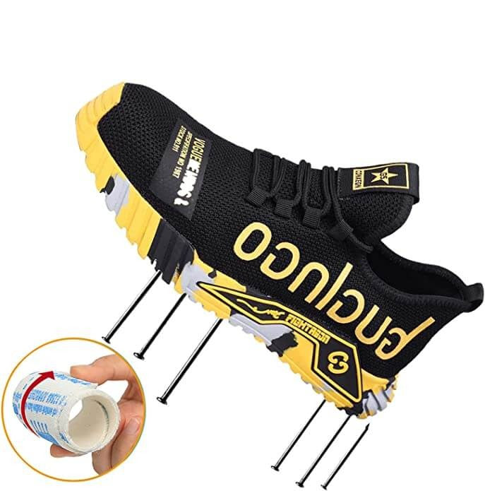 Herrsäkerhetsskor med ståltå