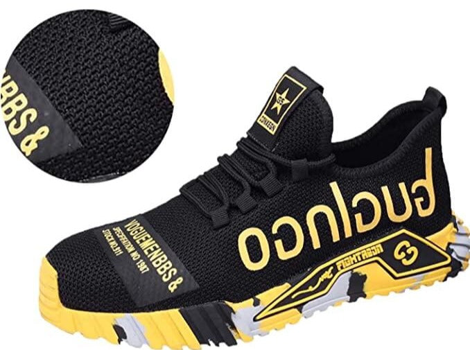 Herrsäkerhetsskor med ståltå